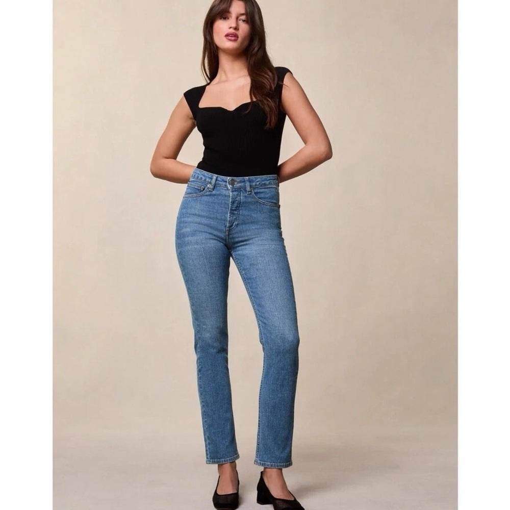 Rouje Paris High Rise Skinny Jeans Blue Denim Size 26